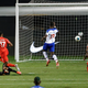 Canada’s Cyle Larin scores past Haiti’s Josué Duverger on Tuesday. The keeper would go on to notch a soul-crushing own goal one day later.